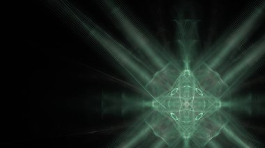 Fantezi kaotik renkli fraktal desen. Soyut Fraktal şekiller. 3D render resimde arka plan veya duvar kağıdı.