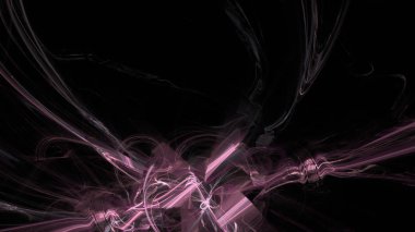 Fantezi kaotik renkli fraktal desen. Soyut Fraktal şekiller. 3D render resimde arka plan veya duvar kağıdı.