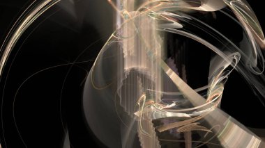 Fantezi kaotik renkli fraktal desen. Soyut Fraktal şekiller. 3D render resimde arka plan veya duvar kağıdı.