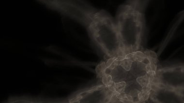 Fantezi kaotik renkli fraktal desen. Soyut Fraktal şekiller. 3D render resimde arka plan veya duvar kağıdı.