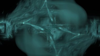 Fantezi kaotik renkli fraktal desen. Soyut Fraktal şekiller. 3D render resimde arka plan veya duvar kağıdı.