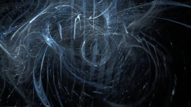 Fantezi kaotik renkli fraktal desen. Soyut Fraktal şekiller. 3D render resimde arka plan veya duvar kağıdı.