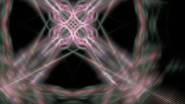 Fantezi kaotik renkli fraktal desen. Soyut Fraktal şekiller. 3D render resimde arka plan veya duvar kağıdı.