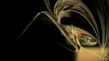 Fantezi kaotik renkli fraktal desen. Soyut Fraktal şekiller. 3D render resimde arka plan veya duvar kağıdı.