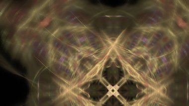 Fantezi kaotik renkli fraktal desen. Soyut Fraktal şekiller. 3D render resimde arka plan veya duvar kağıdı.