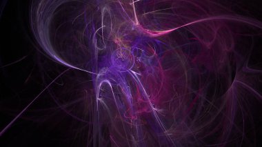 Fantezi kaotik renkli fraktal desen. Soyut Fraktal şekiller. 3D render resimde arka plan veya duvar kağıdı.