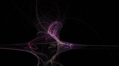 Fantezi kaotik renkli fraktal desen. Soyut Fraktal şekiller. 3D render resimde arka plan veya duvar kağıdı.