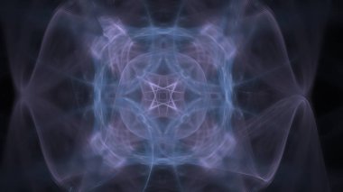 Fantezi kaotik renkli fraktal desen. Soyut Fraktal şekiller. 3D render resimde arka plan veya duvar kağıdı.