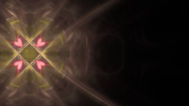 Fantezi kaotik renkli fraktal desen. Soyut Fraktal şekiller. 3D render resimde arka plan veya duvar kağıdı.