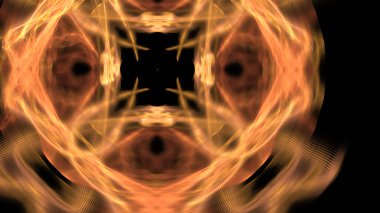 Fantezi kaotik renkli fraktal desen. Soyut Fraktal şekiller. 3D render resimde arka plan veya duvar kağıdı.