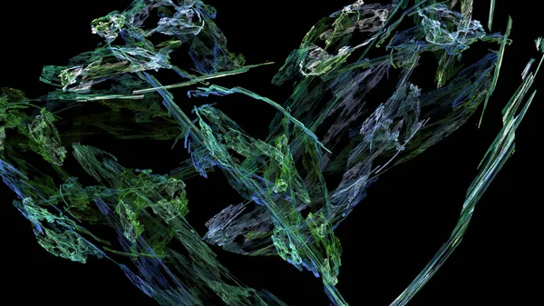 Fantezi kaotik renkli fraktal desen. Soyut Fraktal şekiller. 3D render resimde arka plan veya duvar kağıdı.