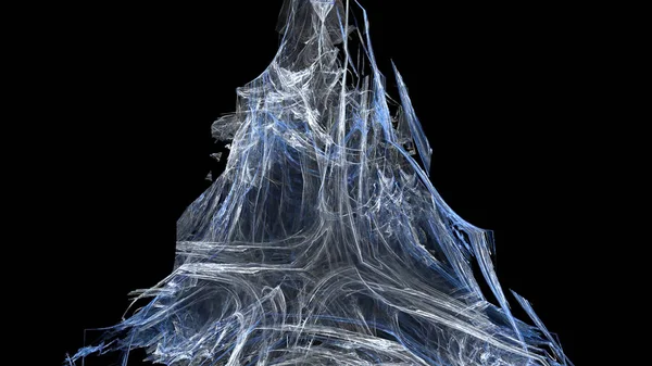 Fantezi kaotik renkli fraktal desen. Soyut Fraktal şekiller. 3D render resimde arka plan veya duvar kağıdı.