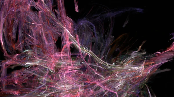 Fantezi kaotik renkli fraktal desen. Soyut Fraktal şekiller. 3D render resimde arka plan veya duvar kağıdı.