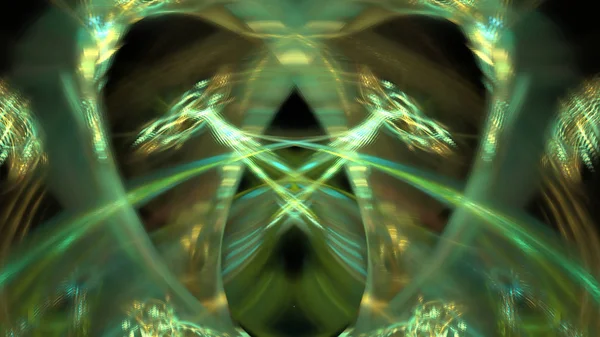 Fantezi kaotik renkli fraktal desen. Soyut Fraktal şekiller. 3D render resimde arka plan veya duvar kağıdı.