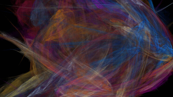 Фантазия хаотичной красочной фрактальной картины. Абстрактные фрактальные формы. 3D рендеринг фона или обоев
.