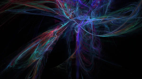 Fantezi kaotik renkli fraktal desen. Soyut Fraktal şekiller. 3D render resimde arka plan veya duvar kağıdı.