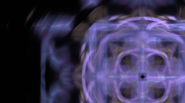 Fantezi kaotik renkli fraktal desen. Soyut Fraktal şekiller. 3D render resimde arka plan veya duvar kağıdı.