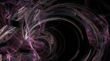 Fantezi kaotik renkli fraktal desen. Soyut Fraktal şekiller. 3D render resimde arka plan veya duvar kağıdı.