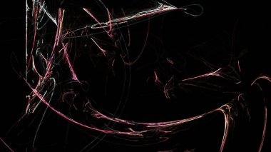 Fantezi kaotik renkli fraktal desen. Soyut Fraktal şekiller. 3D render resimde arka plan veya duvar kağıdı.