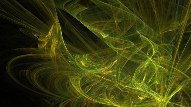 Fantezi kaotik renkli fraktal desen. Soyut Fraktal şekiller. 3D render resimde arka plan veya duvar kağıdı.