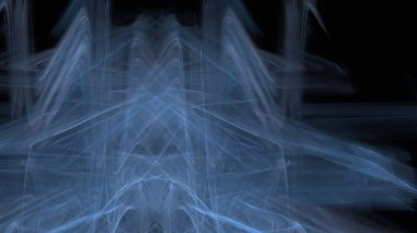 Fantezi kaotik renkli fraktal desen. Soyut Fraktal şekiller. 3D render resimde arka plan veya duvar kağıdı.