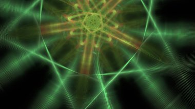 Fantezi kaotik renkli fraktal desen. Soyut Fraktal şekiller. 3D render resimde arka plan veya duvar kağıdı.