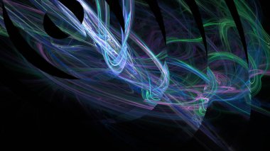 Fantezi kaotik renkli fraktal desen. Soyut Fraktal şekiller. 3D render resimde arka plan veya duvar kağıdı.