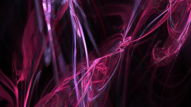 Fantezi kaotik renkli fraktal desen. Soyut Fraktal şekiller. 3D render resimde arka plan veya duvar kağıdı.