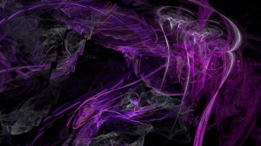 Fantezi kaotik renkli fraktal desen. Soyut Fraktal şekiller. 3D render resimde arka plan veya duvar kağıdı.