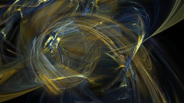 Fantezi kaotik renkli fraktal desen. Soyut Fraktal şekiller. 3D render resimde arka plan veya duvar kağıdı.