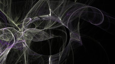 Fantezi kaotik renkli fraktal desen. Soyut Fraktal şekiller. 3D render resimde arka plan veya duvar kağıdı.