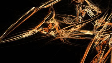 Fantezi kaotik renkli fraktal desen. Soyut Fraktal şekiller. 3D render resimde arka plan veya duvar kağıdı.