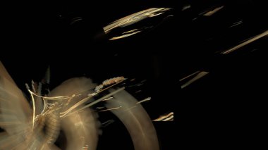 Fantezi kaotik renkli fraktal desen. Soyut Fraktal şekiller. 3D render resimde arka plan veya duvar kağıdı.