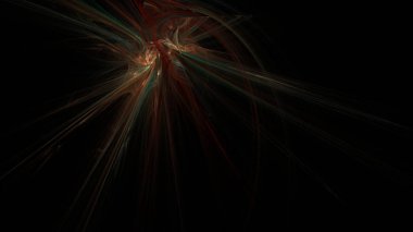 Fantezi kaotik renkli fraktal desen. Soyut Fraktal şekiller. 3D render resimde arka plan veya duvar kağıdı.