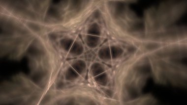 Fantezi kaotik renkli fraktal desen. Soyut Fraktal şekiller. 3D render resimde arka plan veya duvar kağıdı.