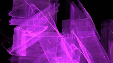 Fantezi kaotik renkli fraktal desen. Soyut Fraktal şekiller. 3D render resimde arka plan veya duvar kağıdı.