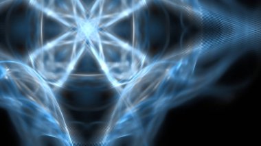 Fantezi kaotik renkli fraktal desen. Soyut Fraktal şekiller. 3D render resimde arka plan veya duvar kağıdı.