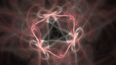 Fantezi kaotik renkli fraktal desen. Soyut Fraktal şekiller. 3D render resimde arka plan veya duvar kağıdı.