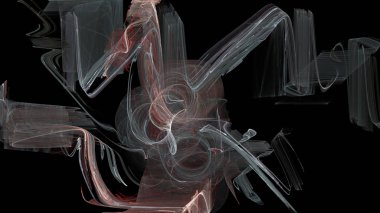 Fantezi kaotik renkli fraktal desen. Soyut Fraktal şekiller. 3D render resimde arka plan veya duvar kağıdı.