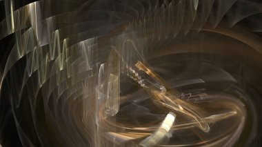 Fantezi kaotik renkli fraktal desen. Soyut Fraktal şekiller. 3D render resimde arka plan veya duvar kağıdı.