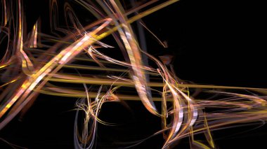 Fantezi kaotik renkli fraktal desen. Soyut Fraktal şekiller. 3D render resimde arka plan veya duvar kağıdı.