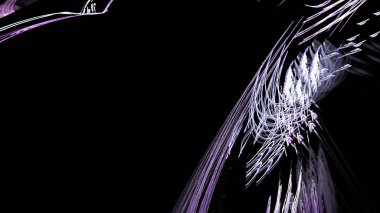 Fantezi kaotik renkli fraktal desen. Soyut Fraktal şekiller. 3D render resimde arka plan veya duvar kağıdı.