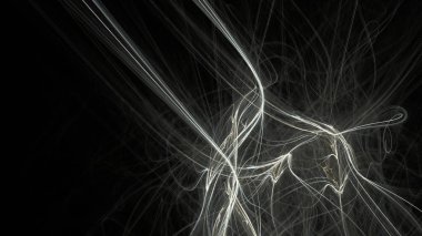 Fantezi kaotik renkli fraktal desen. Soyut Fraktal şekiller. 3D render resimde arka plan veya duvar kağıdı.