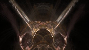 Fantezi kaotik renkli fraktal desen. Soyut Fraktal şekiller. 3D render resimde arka plan veya duvar kağıdı.