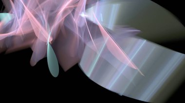 Fantezi kaotik renkli fraktal desen. Soyut Fraktal şekiller. 3D render resimde arka plan veya duvar kağıdı.