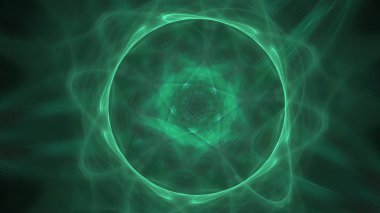 Fantezi kaotik renkli fraktal desen. Soyut Fraktal şekiller. 3D render resimde arka plan veya duvar kağıdı.