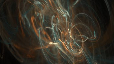 Fantezi kaotik renkli fraktal desen. Soyut Fraktal şekiller. 3D render resimde arka plan veya duvar kağıdı.