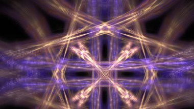 Fantezi kaotik renkli fraktal desen. Soyut Fraktal şekiller. 3D render resimde arka plan veya duvar kağıdı.