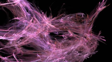 Fantezi kaotik renkli fraktal desen. Soyut Fraktal şekiller. 3D render resimde arka plan veya duvar kağıdı.