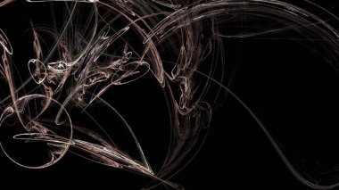 Fantezi kaotik renkli fraktal desen. Soyut Fraktal şekiller. 3D render resimde arka plan veya duvar kağıdı.